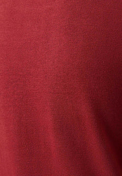 Women's Round Neck Organic Cotton Knit Merlot