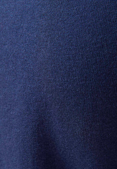 Women's Round Neck Organic Cotton Knit Navy