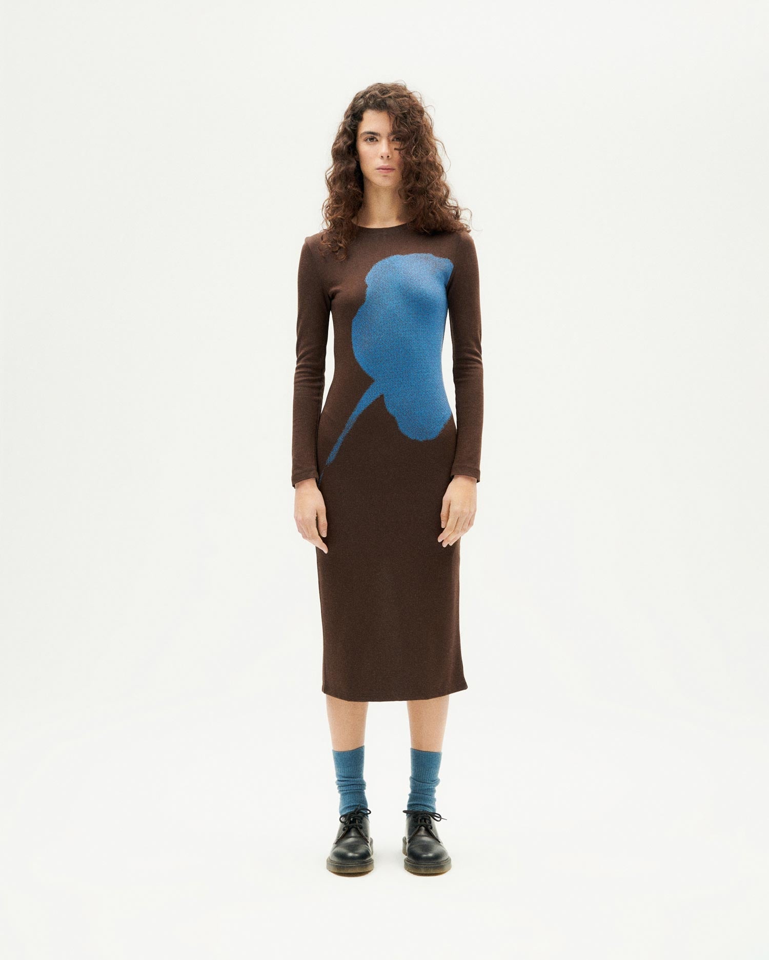 Brown flower Helen dress