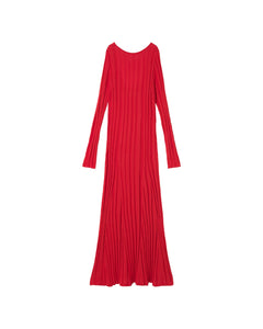 Riko Knit Maxi Dress Red