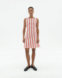 Cecile Dress Red Striped