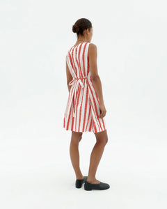 Cecile Dress Red Striped