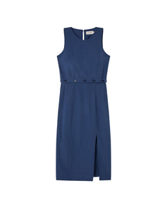 Wila Dress Seersucker Cobalt Blue