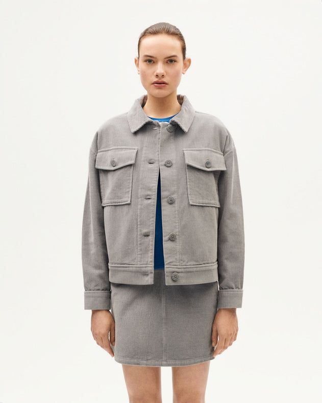 Frans Corduroy Jacket Grey