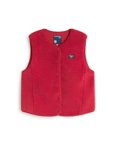 Jay Fleece Vest Red