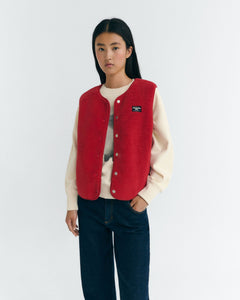 Jay Fleece Vest Red