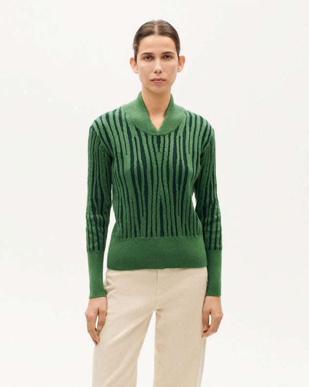 Gery Cotton Cashmere Sweater Green