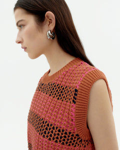 Aria Knitted Vest Multicolor