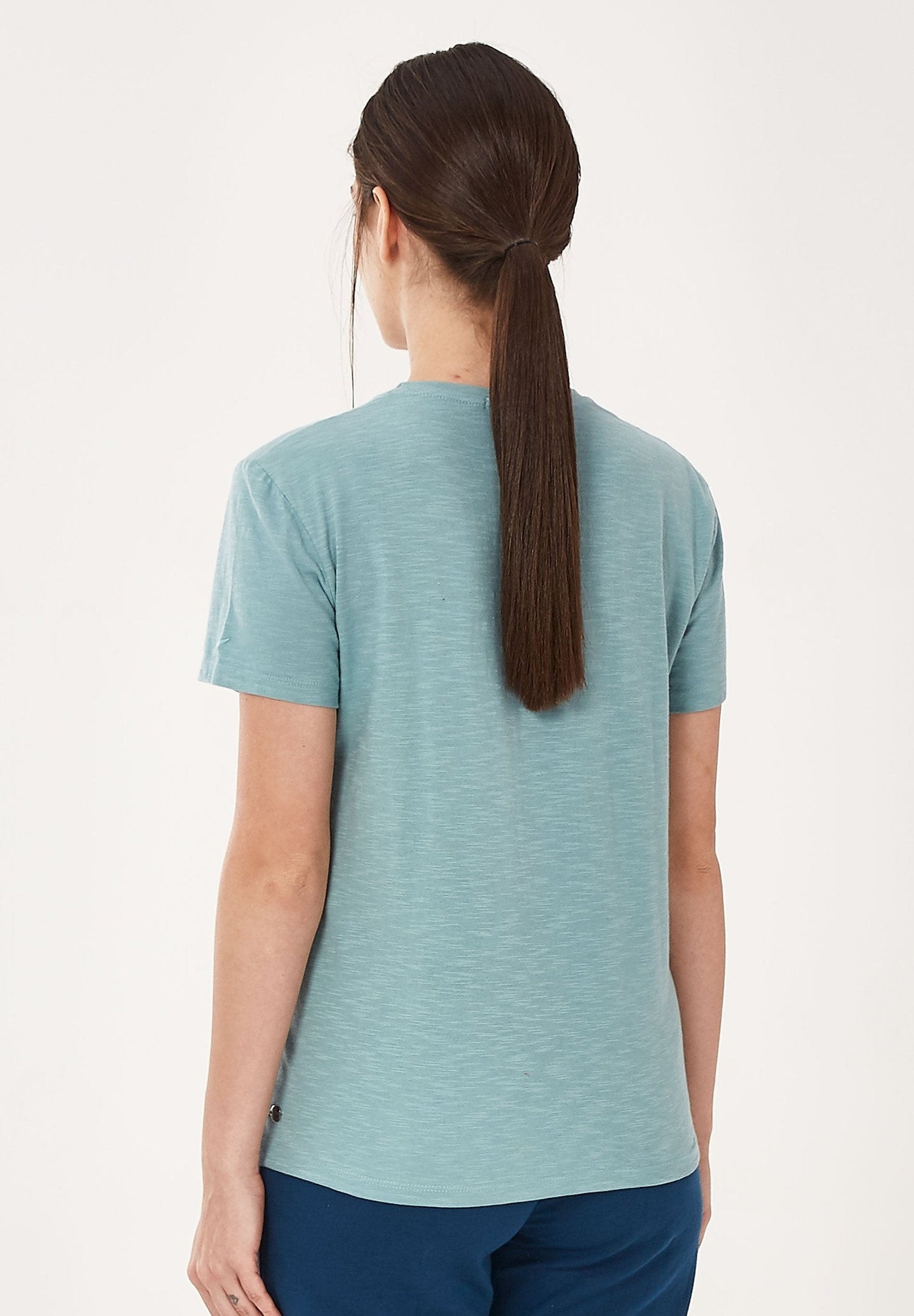 Women's V-Neck Cocktail T-Shirt Miami Sky