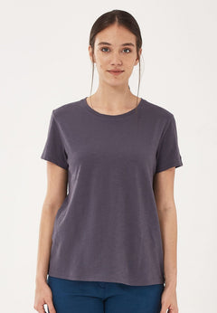 Women's Basic Round Neck T-Shirt Asphalt