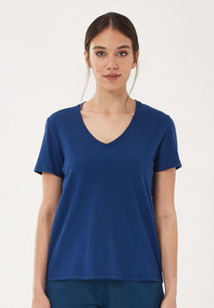 Basic V-Neck T-Shirt Navy