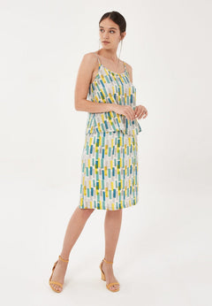 Women's Lyocell Spaghetti Strap Top Graphic Print
