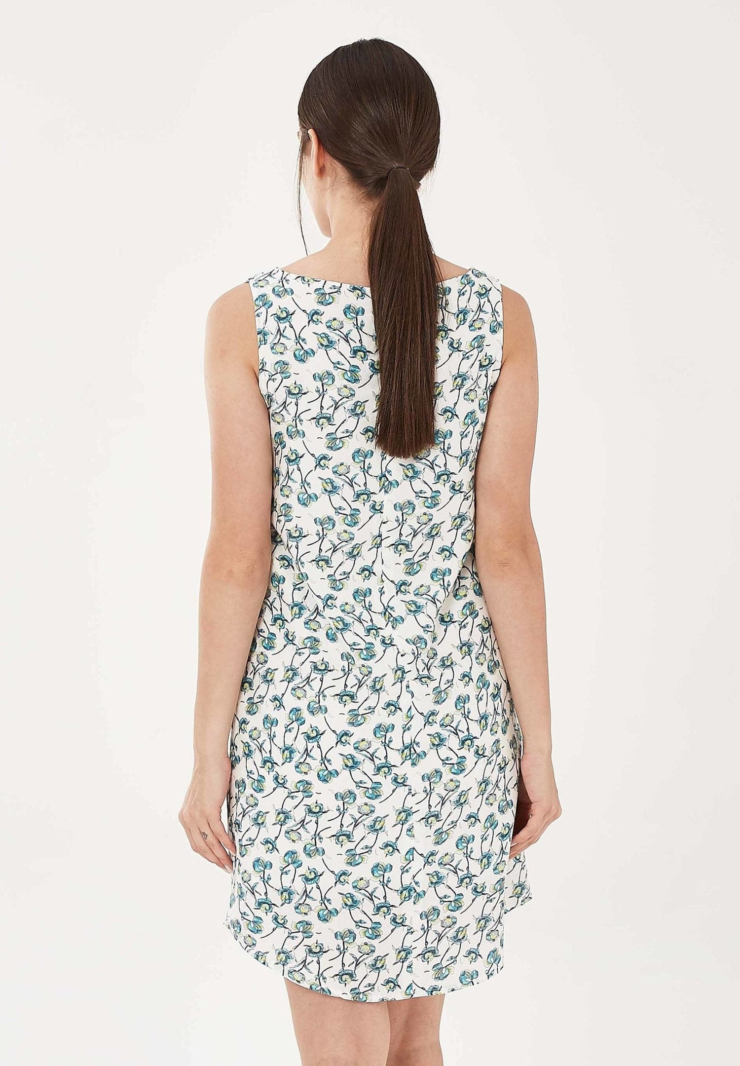 Tencel™ Lyocell Mini Dress With All-Over Floral Print