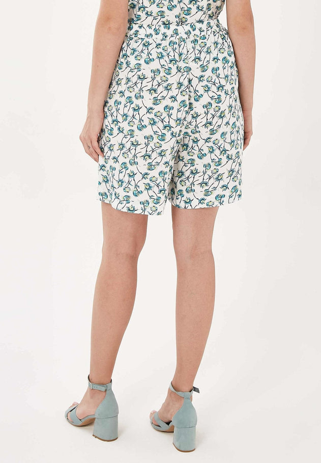 Tencel™ Lyocell Shorts With All-Over Floral Print