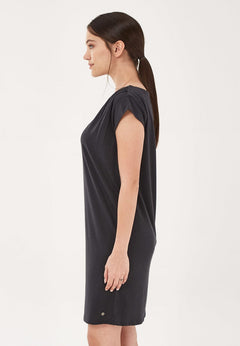 Lyocell Blend Jersey Mini Dress Onyx
