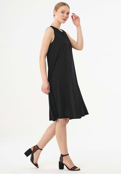 Sleeveless REPREVE® Blend Dress Black