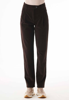 Women's Organic Cotton Corduroy Pants Espresso