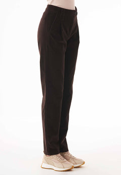 Women's Organic Cotton Corduroy Pants Espresso