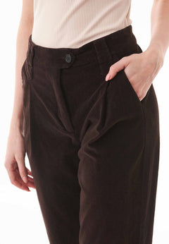 Women's Organic Cotton Corduroy Pants Espresso