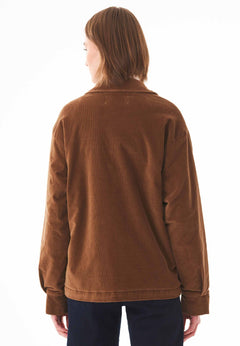 Women's Corduroy Jacket With Teddy Lining Camel
