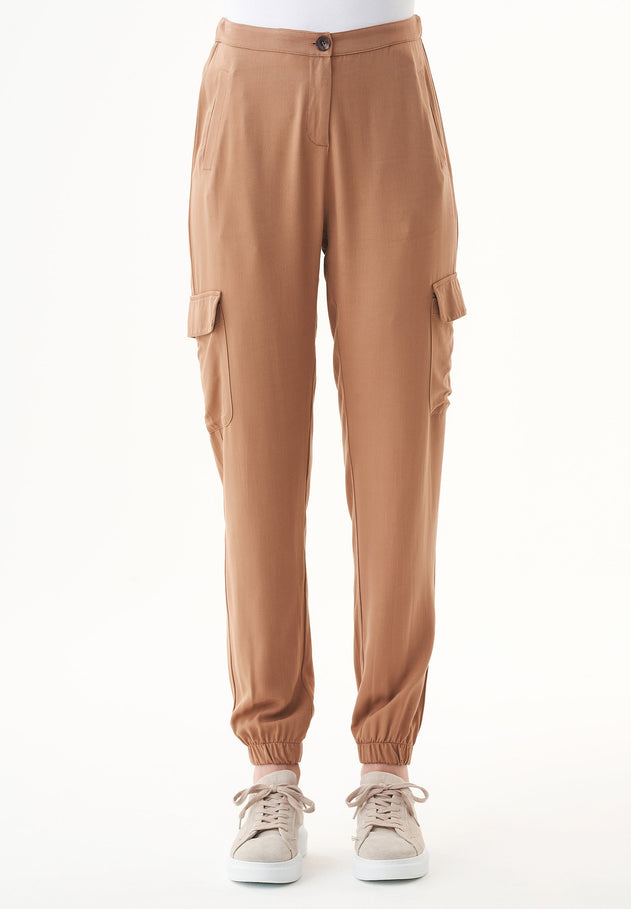 Women's Ecovero Cargo Pants Dark Hazelnut