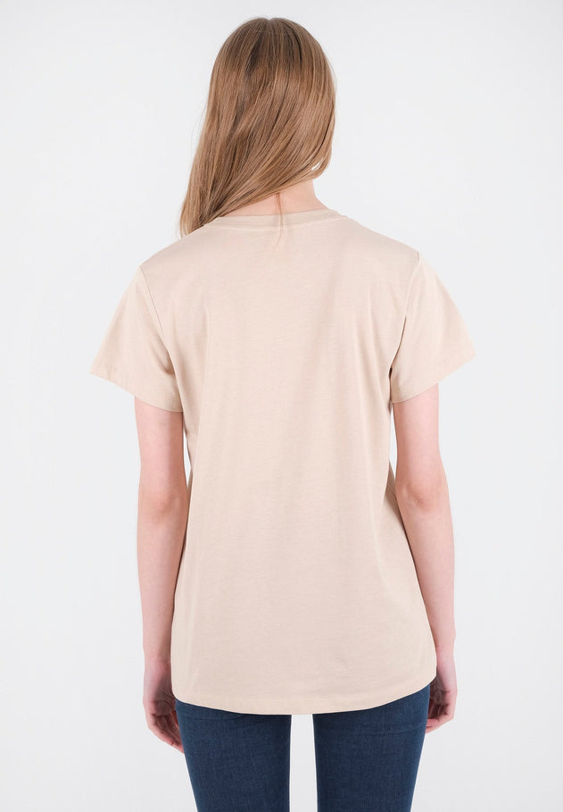 Daisy Print Organic Cotton T-Shirt Birch
