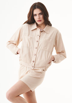 Women's Gabardine Shirt Jacket Abby Stone