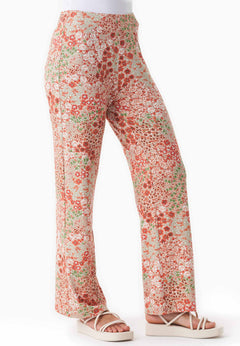 Floral Pattern Jersey Pants Bloom Baby