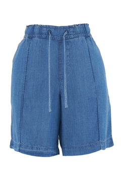 Lyocell Denim Shorts Light Blue