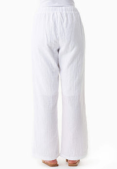 Muslin Summer Pants White