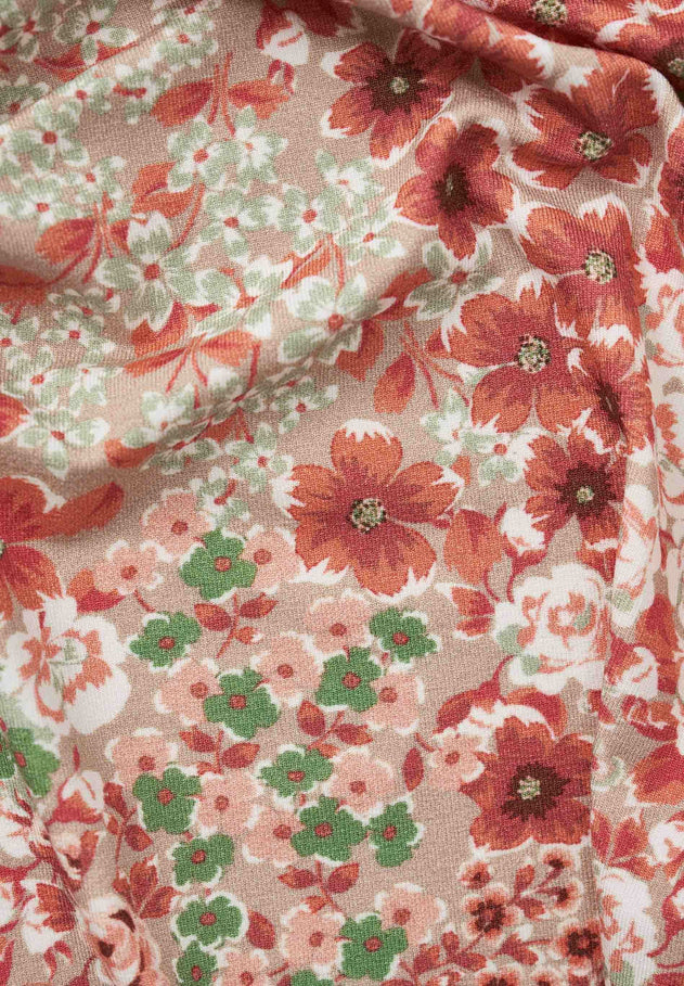 Floral Pattern Jersey T-Shirt Bloom Baby