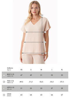 WOR17230 size chart
