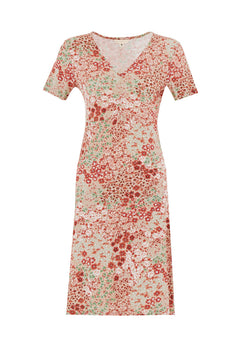 Floral Pattern Jersey Dress Bloom Baby
