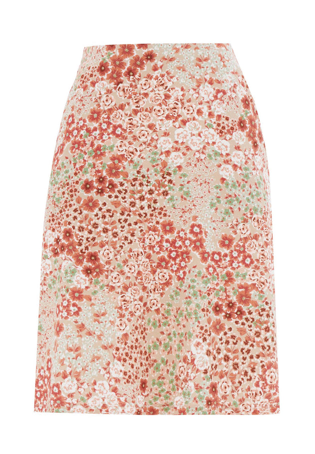 Floral Pattern Jersey Skirt Bloom Baby