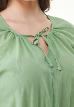 Voile Kerroksellinen Mekko Matcha Green