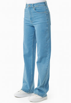 Women's Straight-Cut Jeans Light Blue