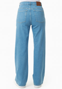Women's Straight-Cut Jeans Light Blue
