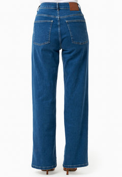 Women's Straight-Cut Jeans Medium Blue