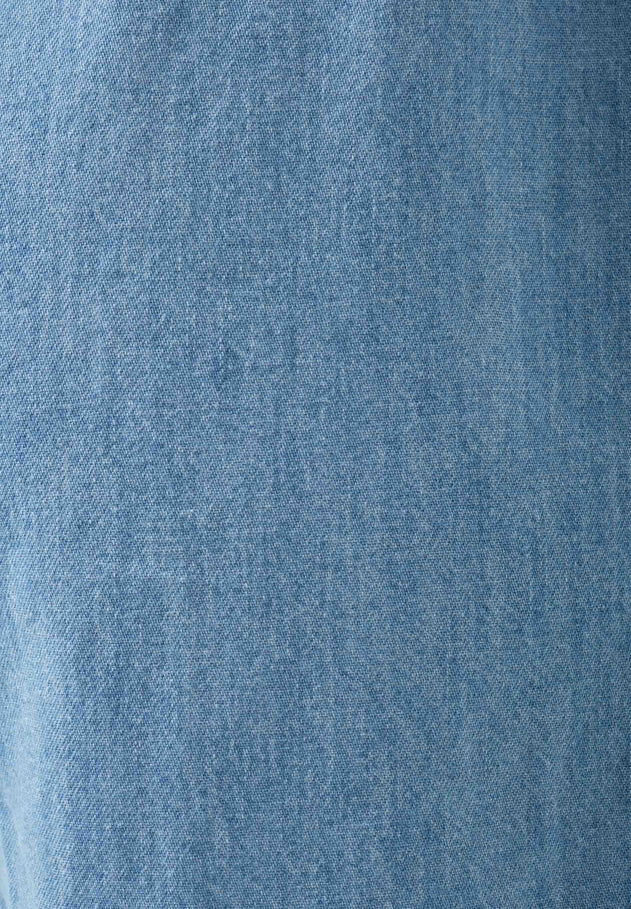 Paper Bag Denim Shorts Light Blue