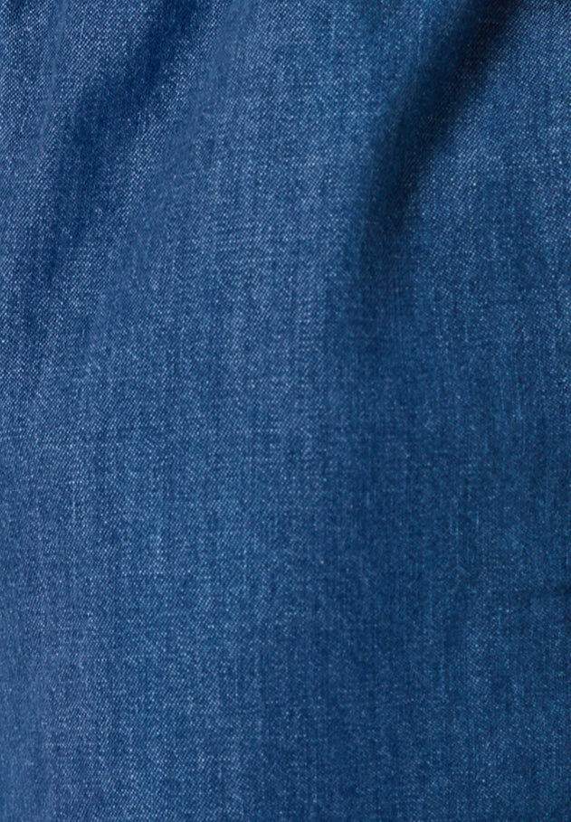 Paper Bag Denim Shorts Medium Blue