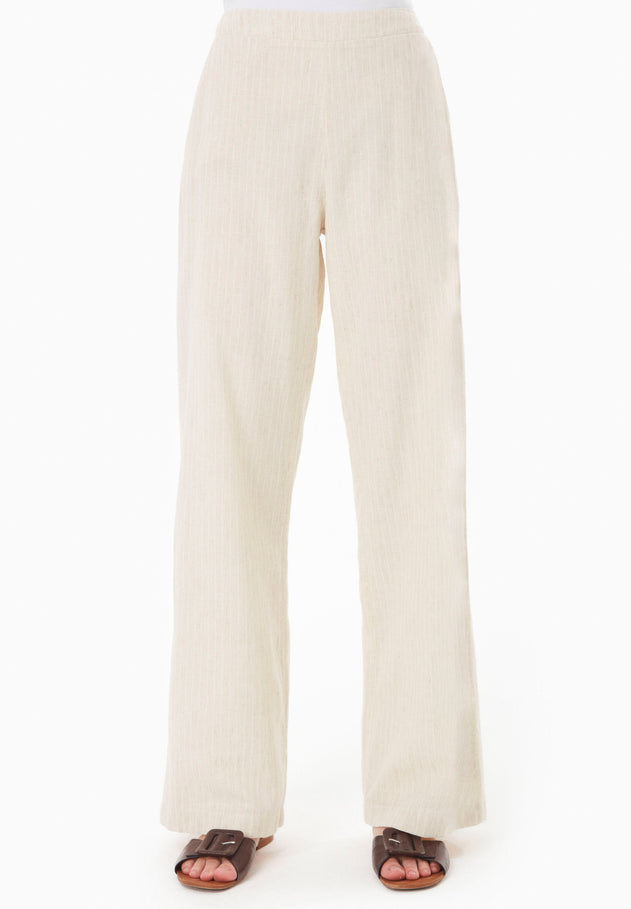 Striped Pants Natural/Off White