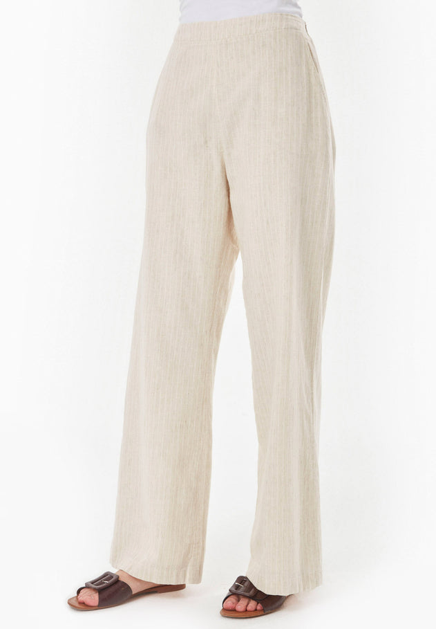Striped Pants Natural/Off White