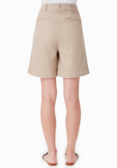 Linen Blend Shorts Sand
