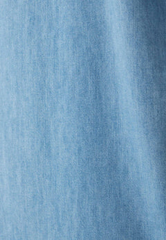 Denim Button-Up Shirt Light Blue