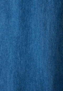 Denim Button-Up Shirt Medium Blue