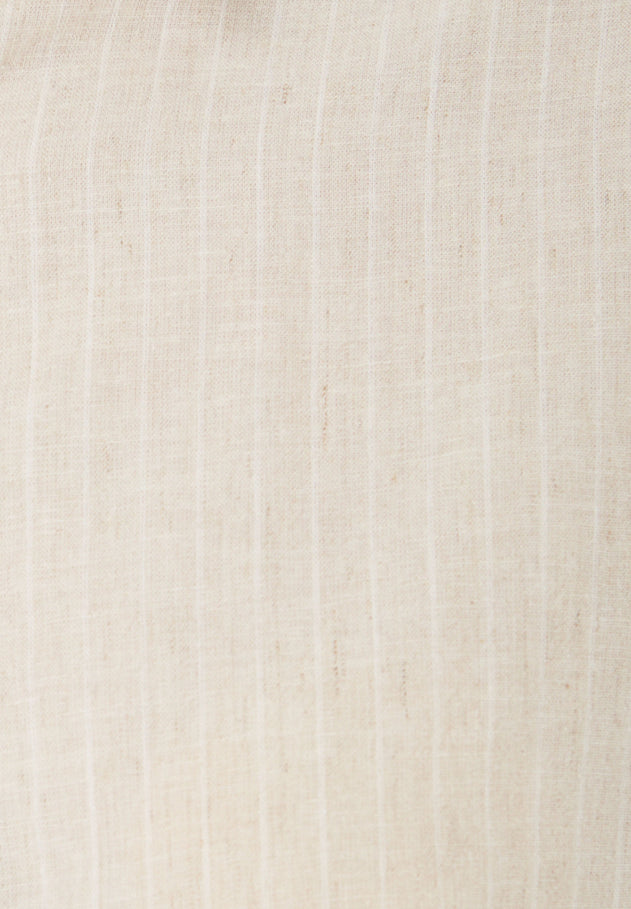 Striped Button-Up Blouse Natural/Off White