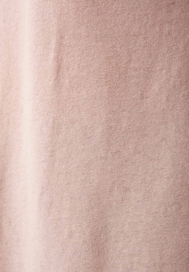Linen Blend Sleeveless Tee Pastel Pink