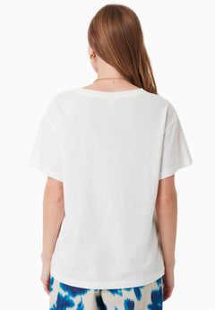V-Neck Modal Blend T-Shirt Off White