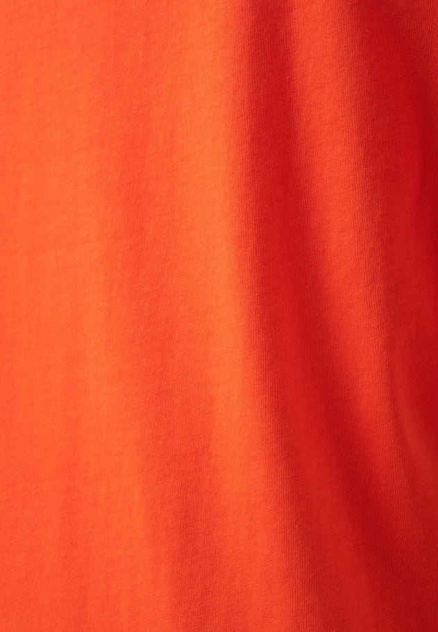 V-Neck T-Shirt Tangerina Orange
