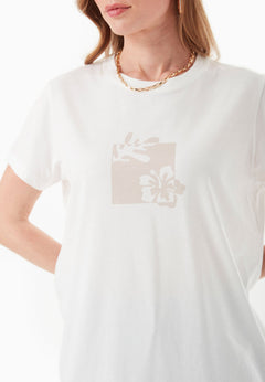Floral Print T-Shirt Off-White